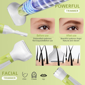 Lurini facial head delivers a gentle close shave for sensitive skin.