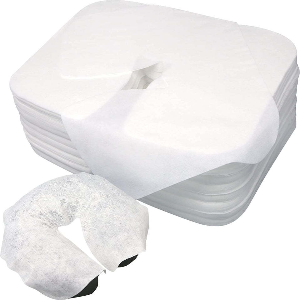 Luriseminger face cradle cover 500-count pack keeps tables clean for sessions.