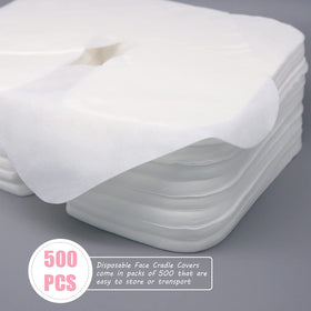 Luriseminger soft cloth-like face rest cover provides quiet, comfortable sessions.
