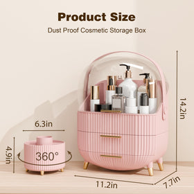 LURCNS makeup organizer styled as a thoughtful gift for beauty lovers
