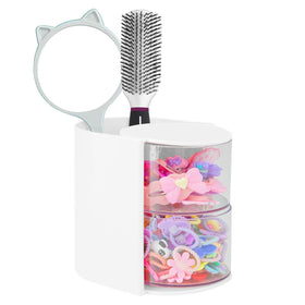 Luscinia rotatable hair accessories organizer showing 180-degree access and modern look