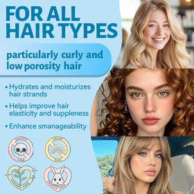 LUSETA avocado and coconut oils penetrating to nourish and strengthen strands.