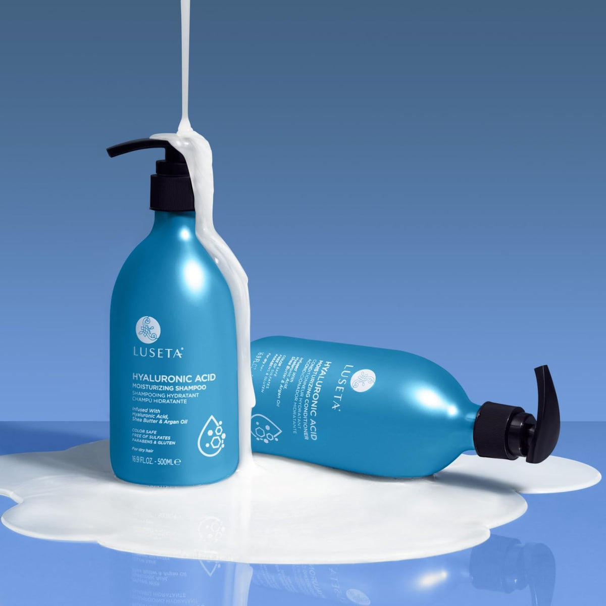 LUSETA color-treated hair safe formula highlighted on packaging.