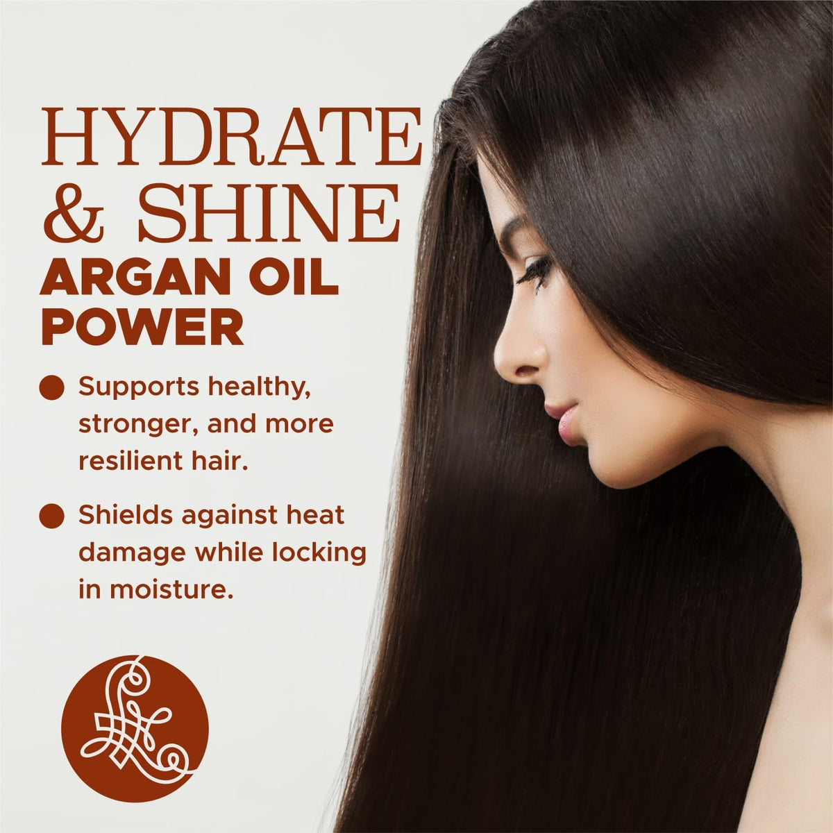 Luseta Argan Oil Hair Mask bottle emphasizes color-safe formula