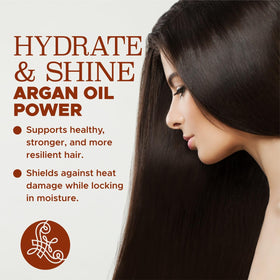 Luseta Argan Oil Hair Mask bottle emphasizes color-safe formula