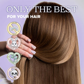 Luseta Biotin B-Complex Hair Oil packaging close-up noting color-safe benefits.