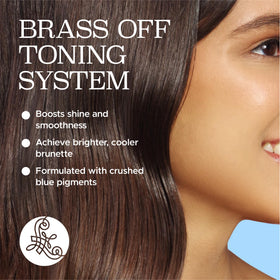 Luseta Blue Conditioner being dispensed shows easy application for color-treated hair.