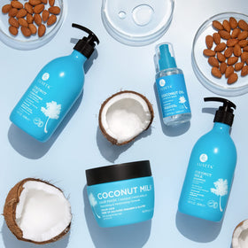 Shower routine featuring Luseta duo for moisture