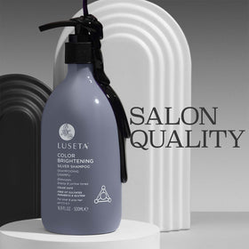 Luseta shampoo lather on hair demonstrating even distribution for tone correction
