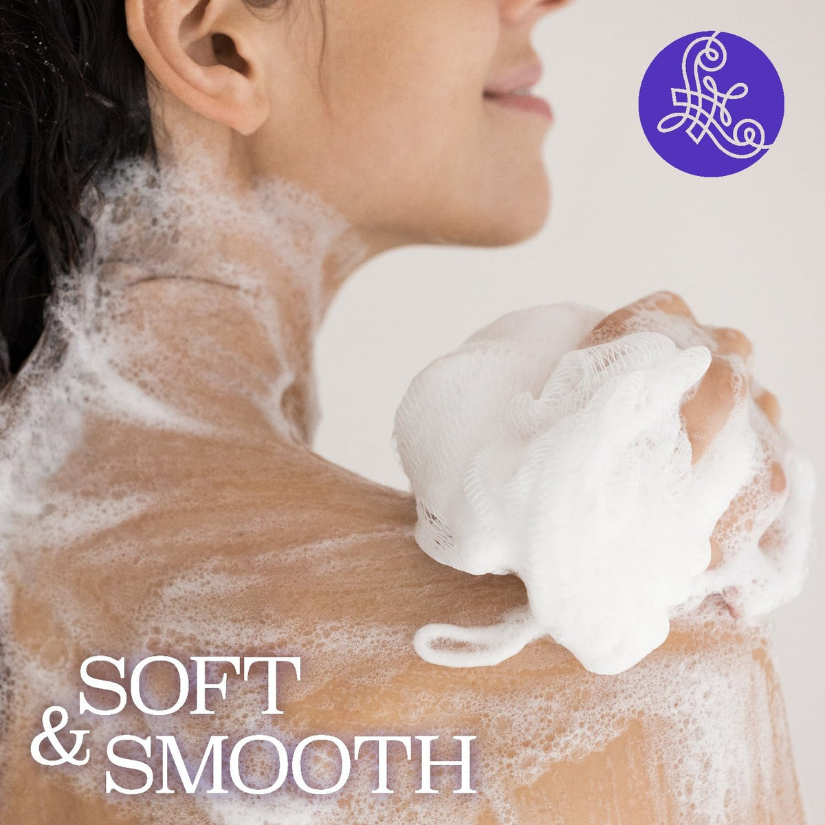 Luseta cruelty-free label on bottle emphasizing gentle, skin-friendly cleansing.