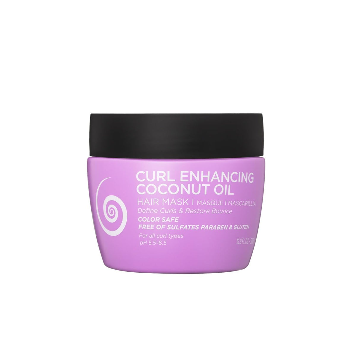 Luseta Curly Hair Mask bottle close-up, rich nourishment for defined curls