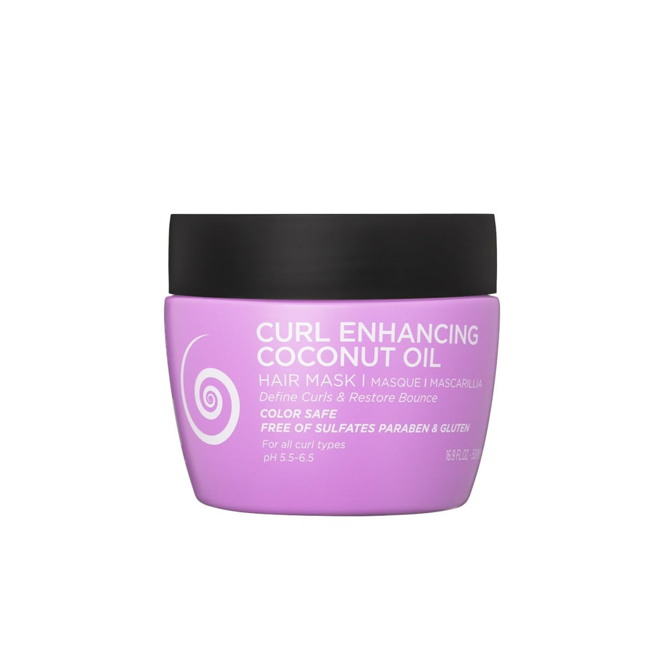Luseta Curly Hair Mask bottle close-up, rich nourishment for defined curls