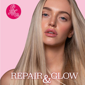 Anti-frizz effect demonstrated on hair using Luseta Glossy Pearl Leave-In