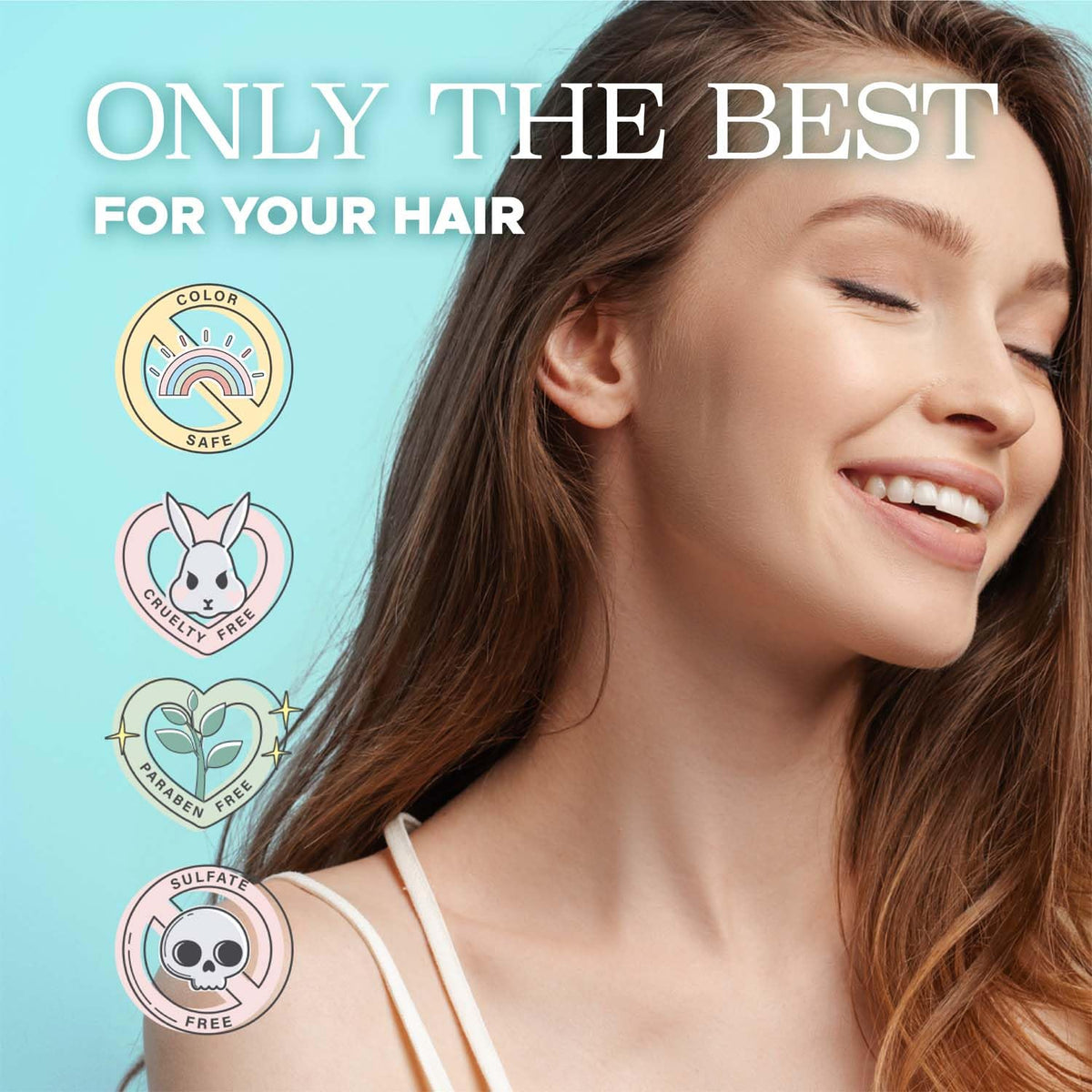 Luseta hair application scene suggesting easy daily routine.