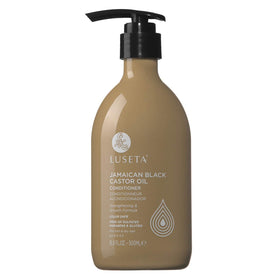 Luseta Jamaican Black Castor Oil Conditioner bottle shows deep nourishment for fine, dry hair