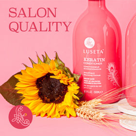 Luseta Keratin Conditioner delivers a glossy, healthy-looking shine.