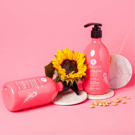 Luseta Keratin Shampoo travel-size bottle for on-the-go care.