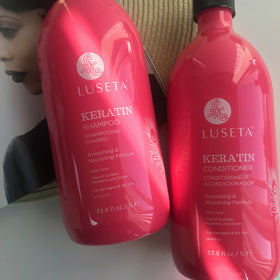 Healthy-looking strands after use with Luseta Keratin Smooth