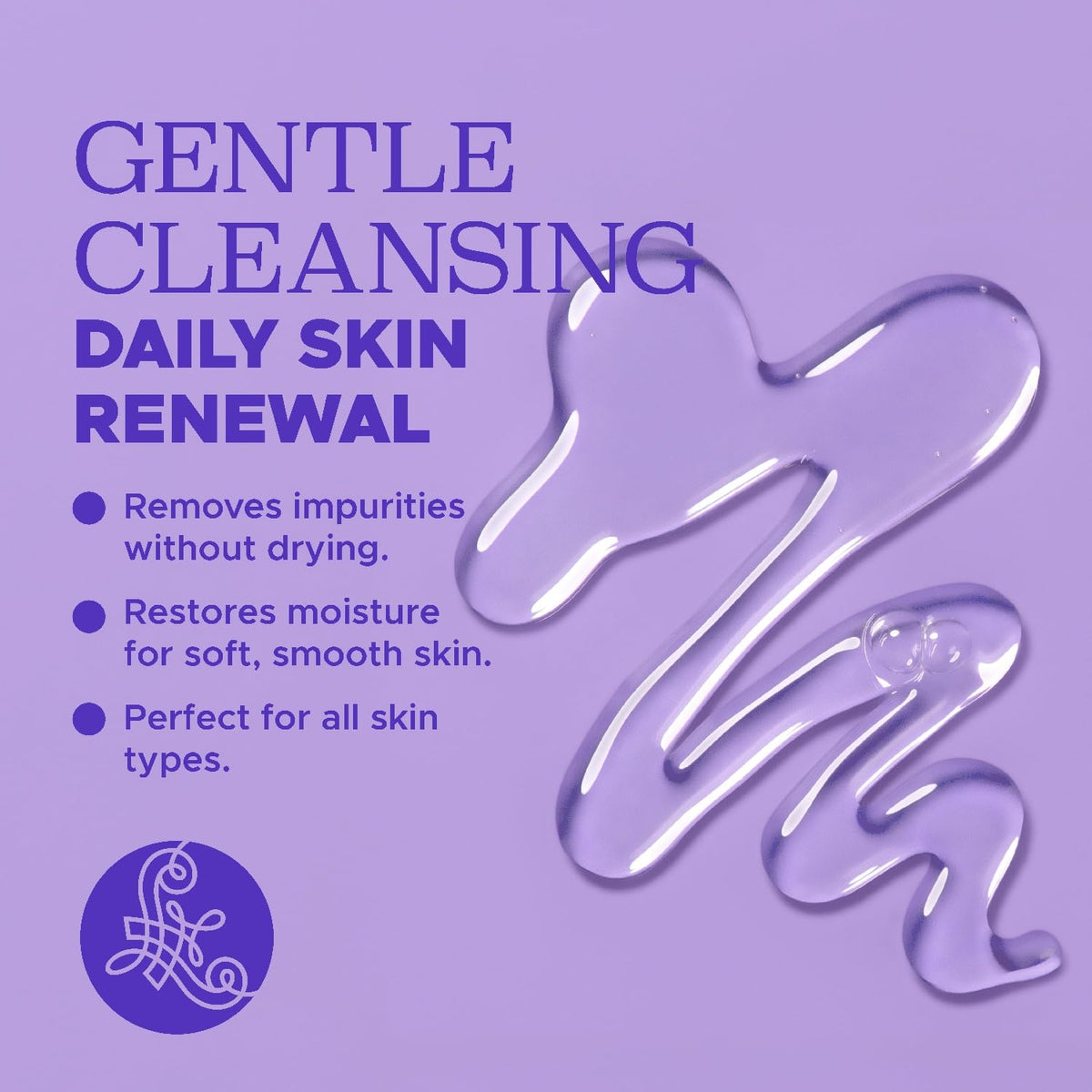 Luseta lavender and chamomile lather close-up highlighting moisturizing formula.