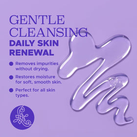 Luseta lavender and chamomile lather close-up highlighting moisturizing formula.