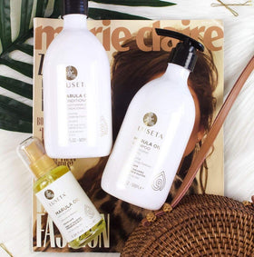 Luseta Marula Oil Quinoa Seed extract highlight supports healthy-feeling roots.