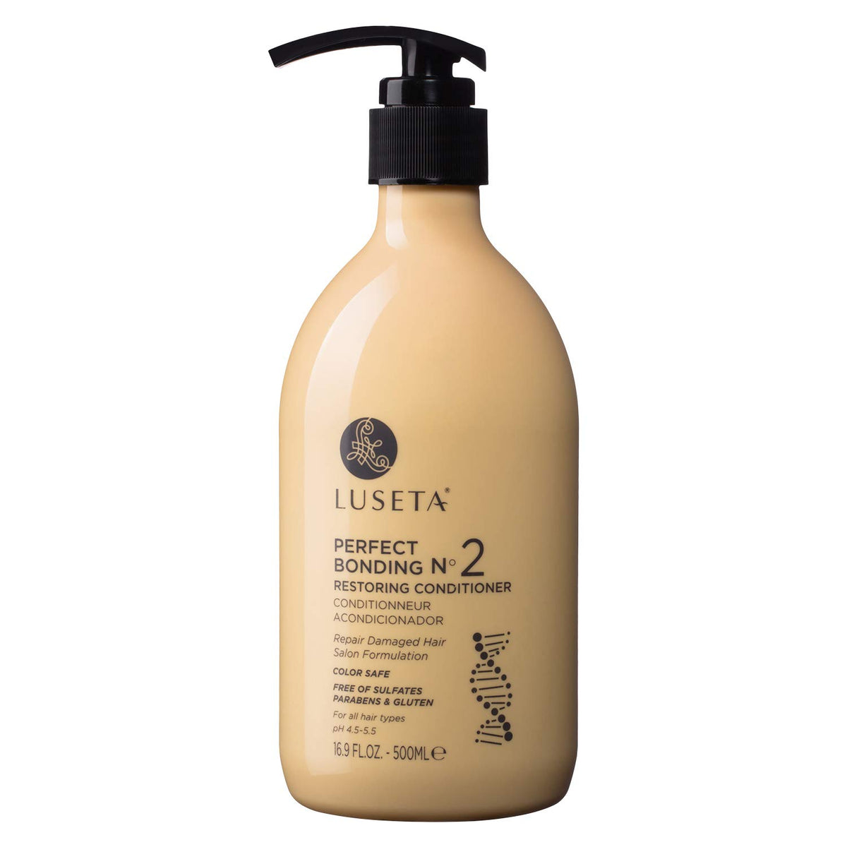 Luseta Perfect Bonding Restoring Conditioner bottle for deep conditioning on damaged hair