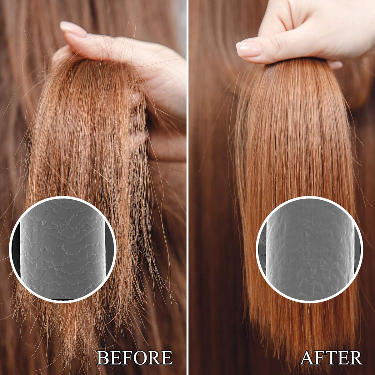 Luseta conditioner pump close-up highlighting lightweight detangling formula
