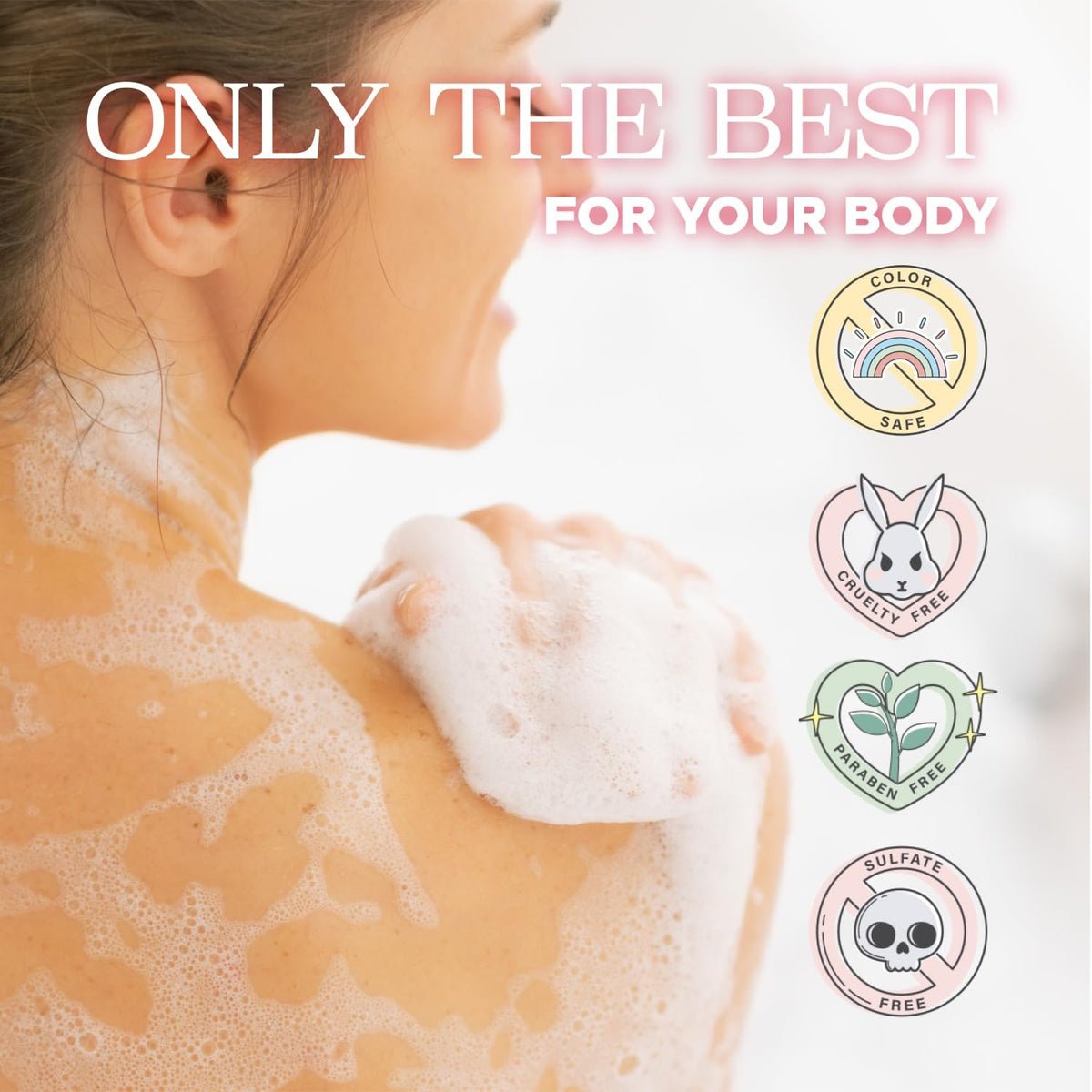 Luseta Pomegranate Collagen Body Wash after-shower hydrated skin.