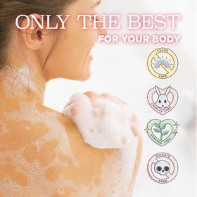 Luseta Pomegranate Collagen Body Wash after-shower hydrated skin.