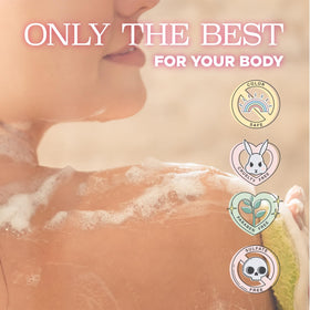Luseta Rose Oil Body Wash smooths skin after cleansing