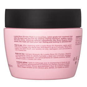 Luseta Rose Oil Hair Mask glossy, healthy-looking hair after use