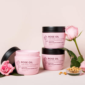 Luseta Rose Oil Hair Mask sulfate-free safety label