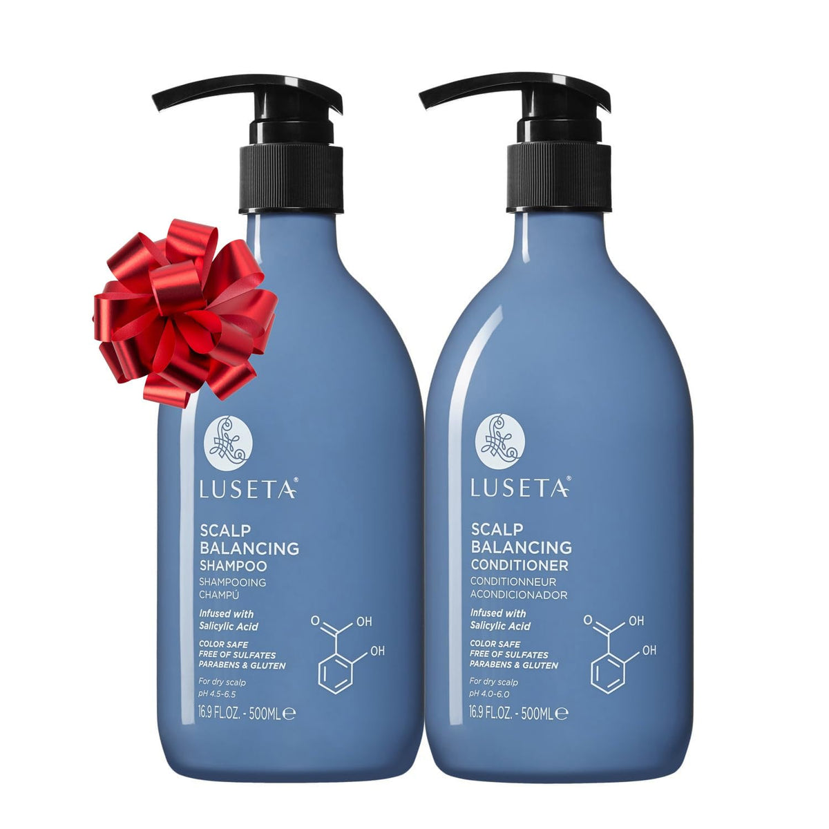 Luseta Salicylic Acid Flakes Shampoo bottle clarifies buildup for refreshed hair