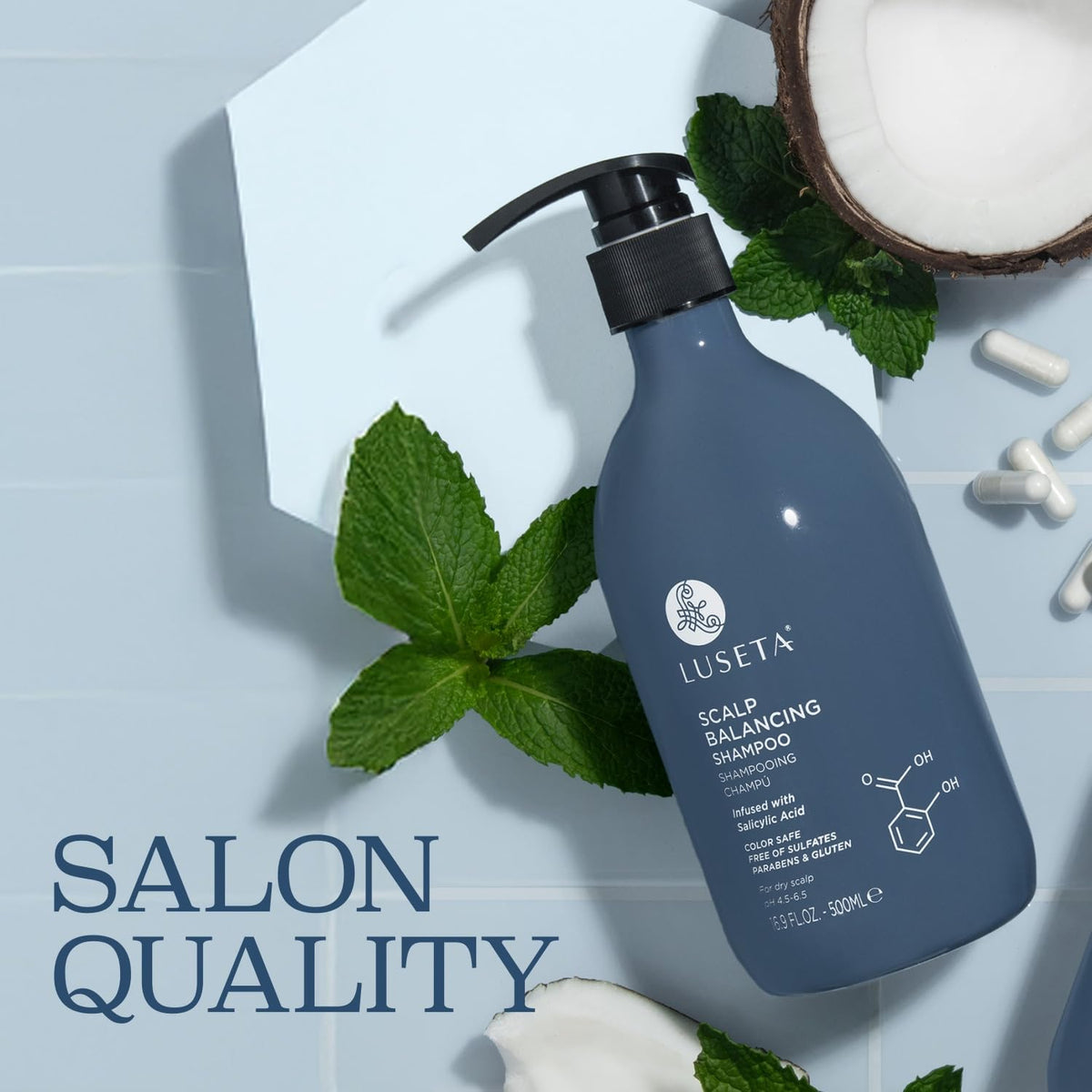 Color-safe formula icon indicates compatibility with color-treated hair