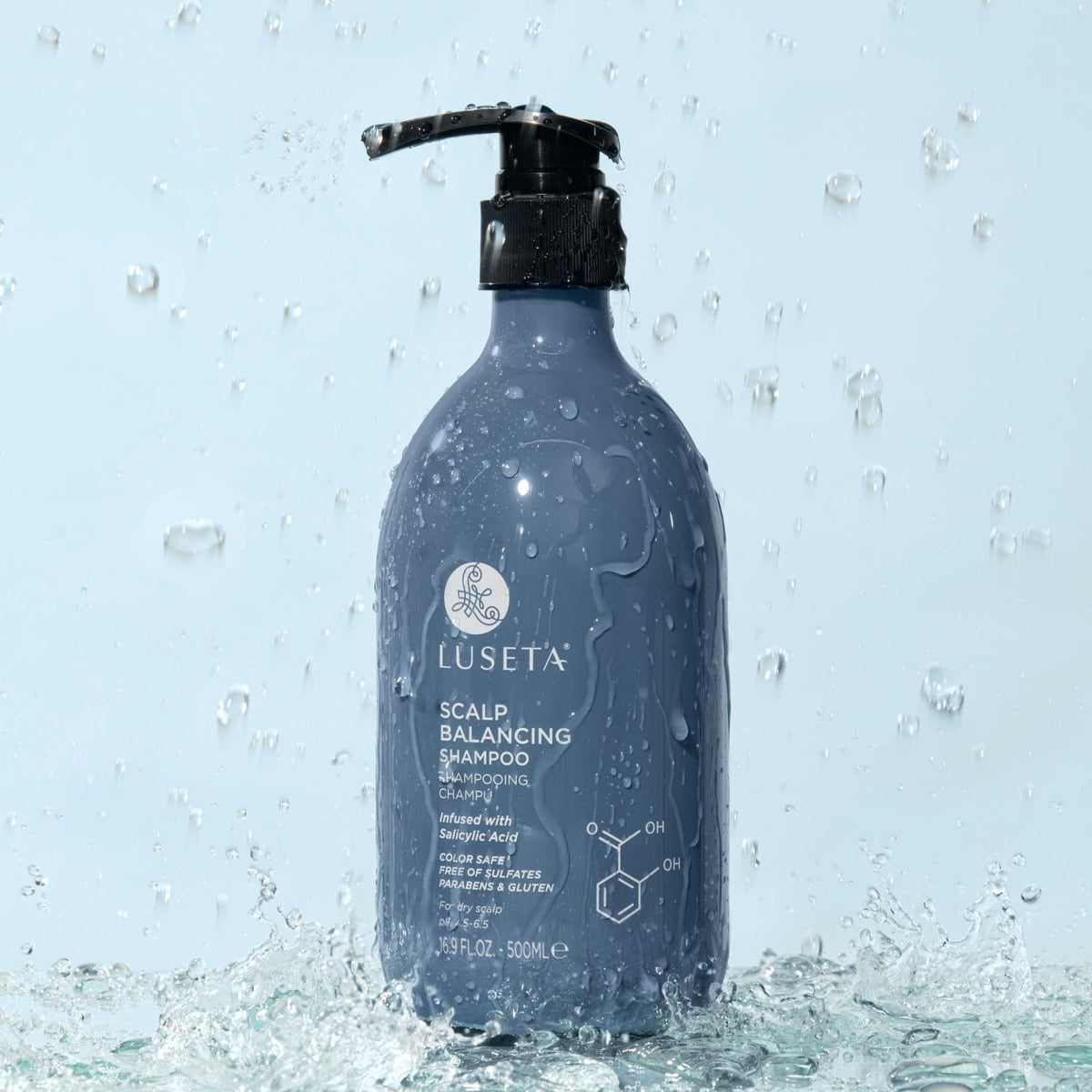 Dry scalp scene with refreshed strands after washing