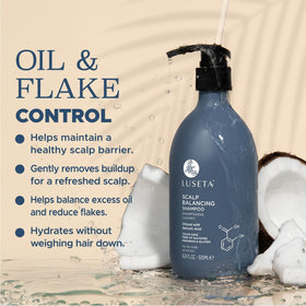 Tea tree oil detail promotes balanced hydration and soothing scalp