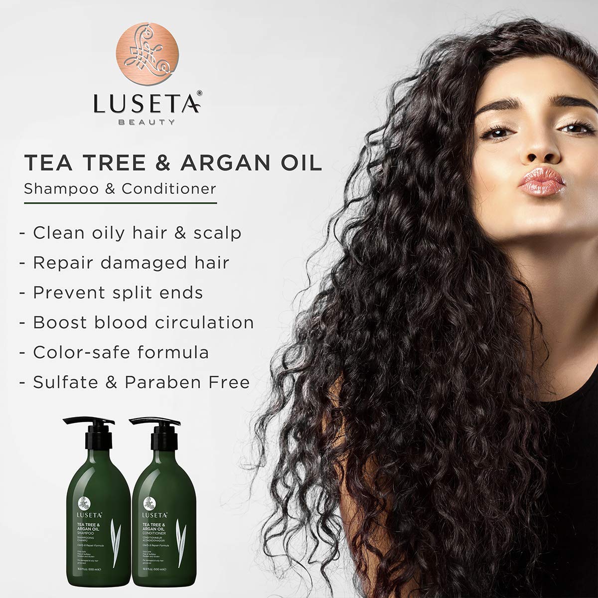 Luseta Tea Tree Shampoo rich lather for even cleansing and scalp comfort