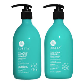 Luseta thickening shampoo bottle front for fuller-looking hair.