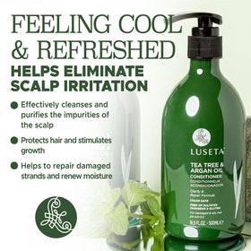 Conditioner on dry, damaged hair indicating moisture and frizz reduction