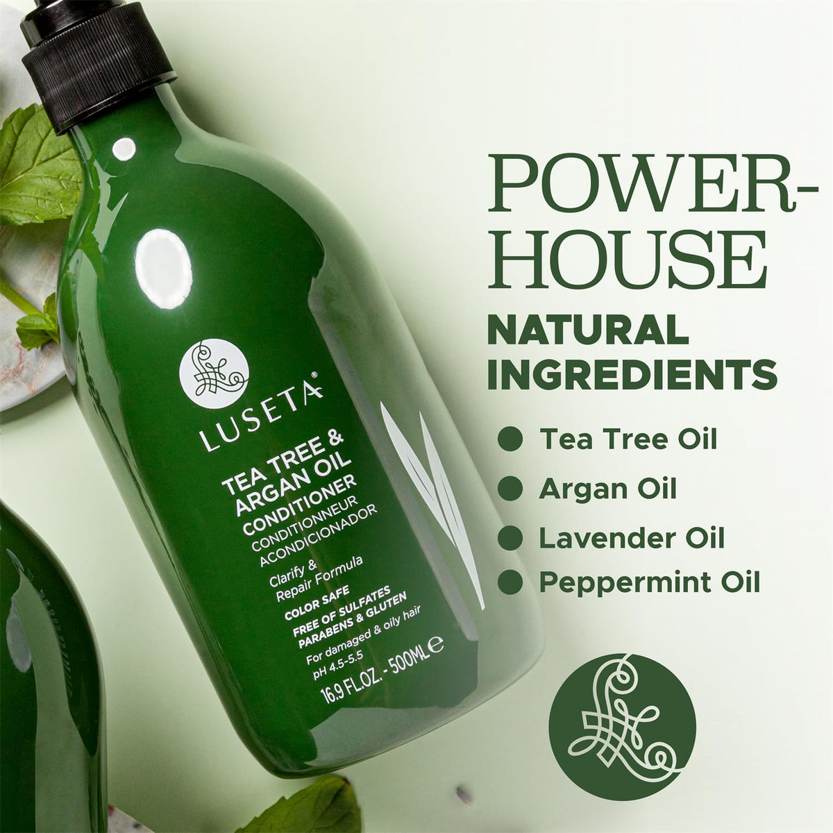 Frizz-control action on wavy hair for smoother styling with Luseta