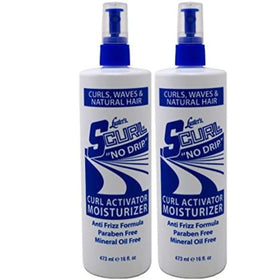 Luster's S-Curl Activator Moisturizer two-pack bottle defines curls with hydration
