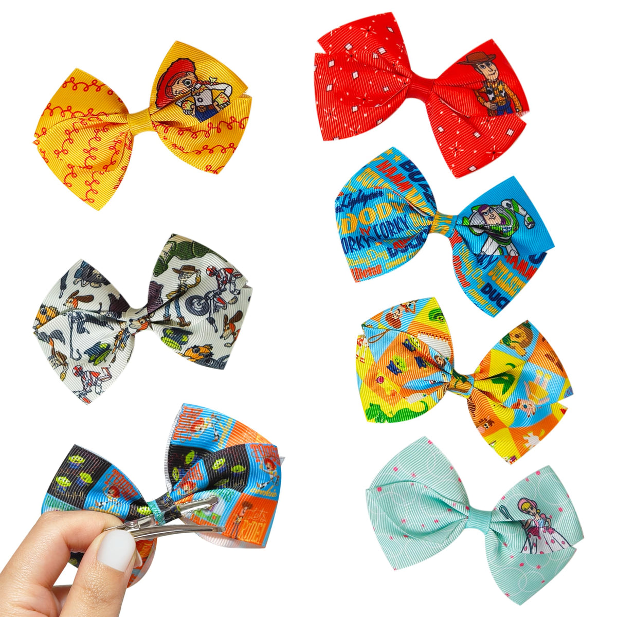 LUV HER 4-inch bow clip ideal for ponytails and braids