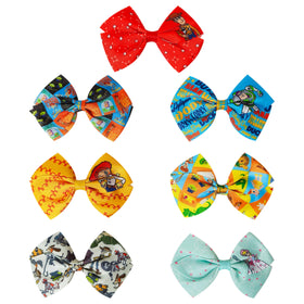 LUV HER Buzz print clip holds hairstyles in school settings