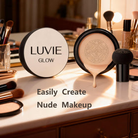 Luvie Glow Mushroom Head Applicator for even, smooth coverage
