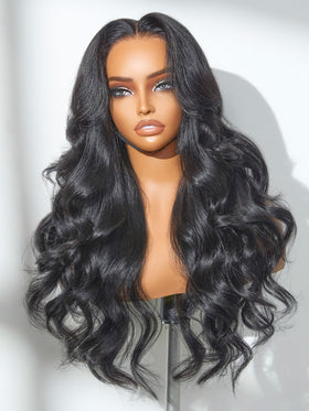LUVME HAIR All-Day Comfort loose body wave wig, front view for easy daily styling.