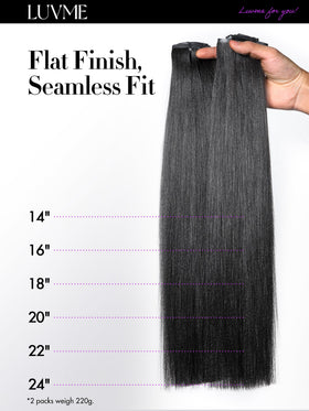 LUVME balanced-weight multi-piece extensions for comfortable all-day wear
