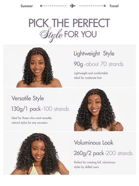 LUVME Kinky Straight texture adds textured fullness for versatile styles.