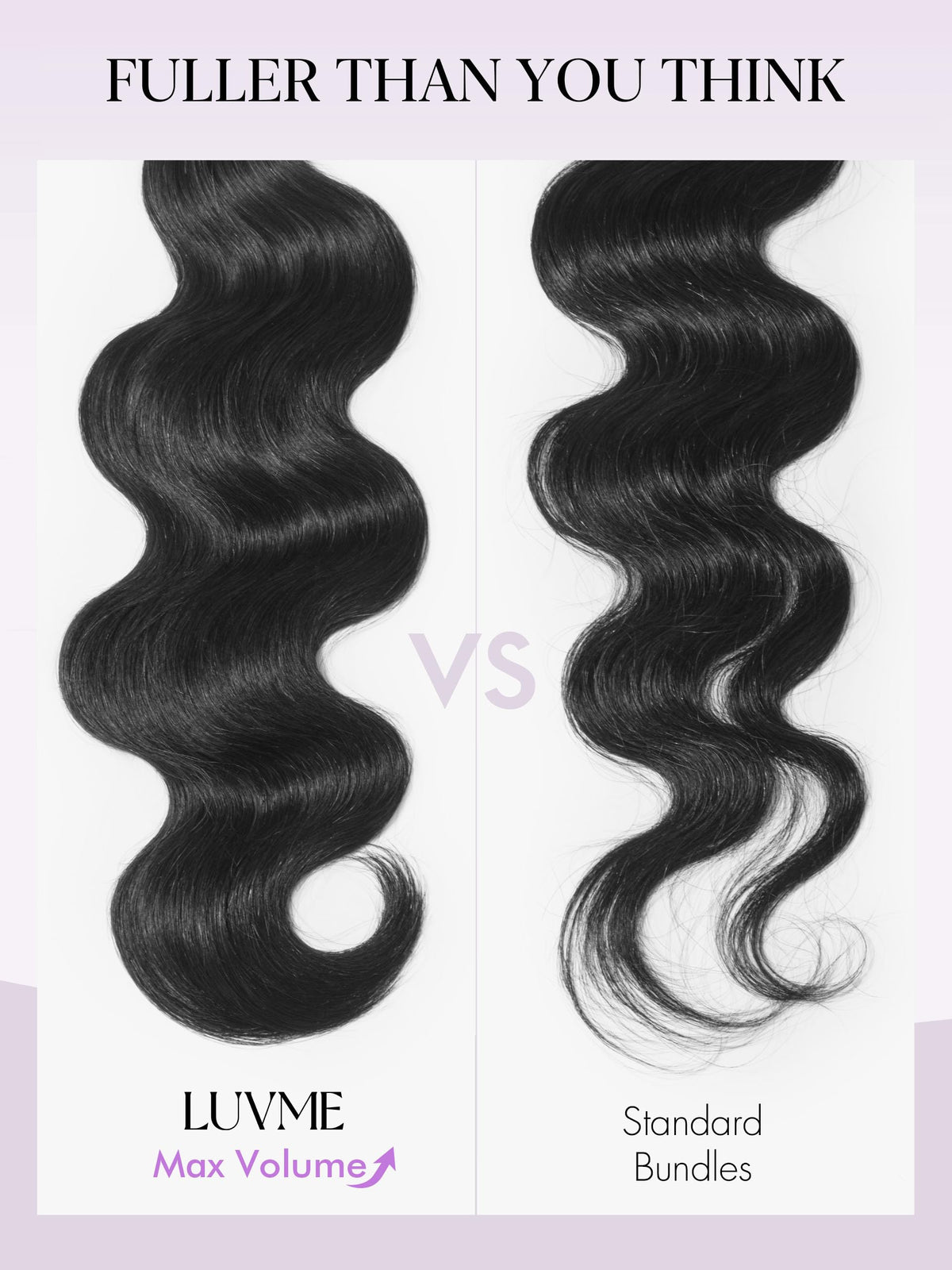 LUVME dyeable and heat-stylable hair with professional color guidance.