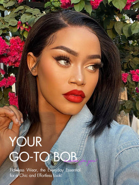 LUVME HAIR straight 10inch bob for effortless daily styling and quick transitions