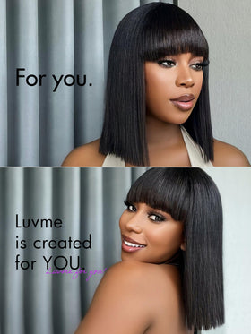 LUVME HAIR 12in wig ready-to-go feel for quick, mess-free mornings.